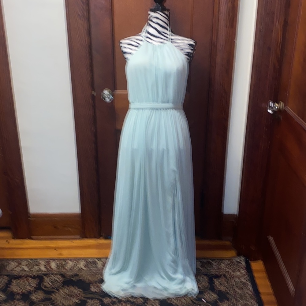 Allure Bridals Chiffon Halter Gown